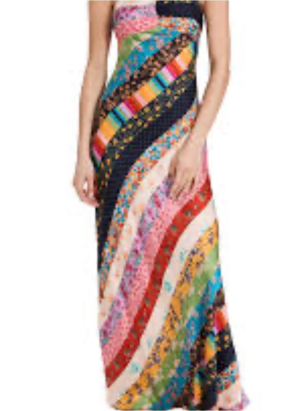 NWT rare hard to find Free People FionaMulticolor Striped Confetti Maxi Dress